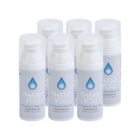 Thank You Structured Silver Gel: 6 Cylinders (save $33.00)
