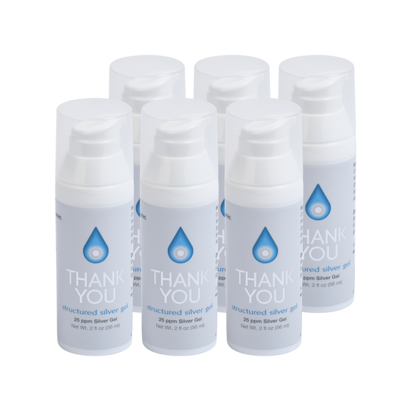 Thank You Structured Silver Gel: 6 Cylinders (save $33.00)